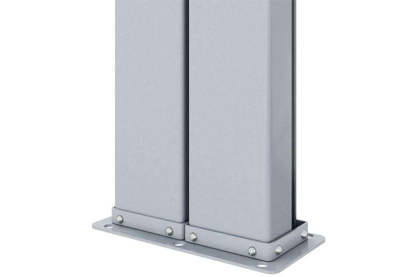 vidaXL 318088 Retractable Side Awning Blue 220x1200cm vidaXL 318088 Retractable Side Awning Blue 220x1200cm