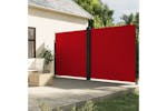 vidaXL 318053 Retractable Side Awning Red 220x1000cm vidaXL 318053 Retractable Side Awning Red 220x1000cm