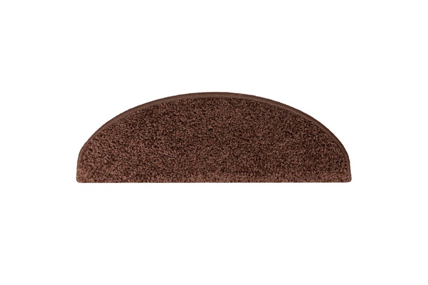 vidaXL 133903 Carpet Stair Treads 15 Pcs Brown 65x21x4cm vidaXL 133903 Carpet Stair Treads 15 Pcs Brown 65x21x4cm