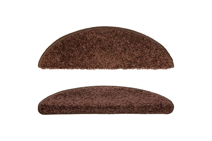 vidaXL 133895 Carpet Stair Treads 15 Pcs Brown 56x17x3cm vidaXL 133895 Carpet Stair Treads 15 Pcs Brown 56x17x3cm