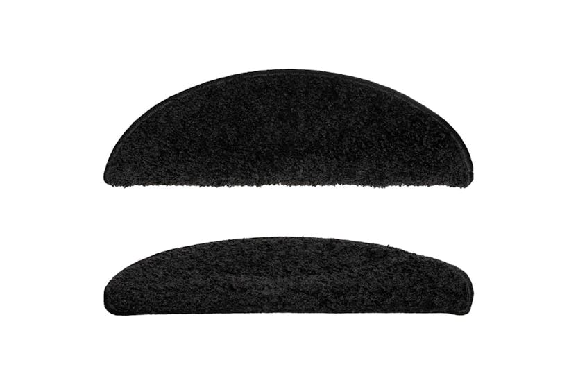 vidaXL 133893 Carpet Stair Treads 15 Pcs Black 56x17x3cm vidaXL 133893 Carpet Stair Treads 15 Pcs Black 56x17x3cm