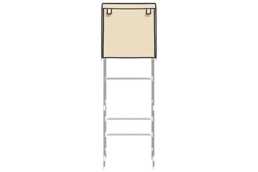 vidaXL 343142 2-tier Storage Rack Over Toilet Cream 56x30x170cm Iron vidaXL 343142 2-tier Storage Rack Over Toilet Cream 56x30x170cm Iron