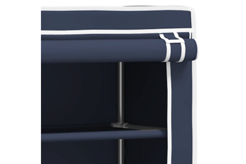 vidaXL 343139 2-tier Storage Rack Over Laundry Machine Blue 71x29.5x170.5cm Iron vidaXL 343139 2-tier Storage Rack Over Laundry Machine Blue 71x29.5x170.5cm Iron