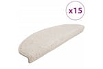 vidaXL 133906 Carpet Stair Treads 15 Pcs White 65x21x4cm vidaXL 133906 Carpet Stair Treads 15 Pcs White 65x21x4cm