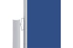 vidaXL 318016 Retractable Side Awning Blue 220x600cm vidaXL 318016 Retractable Side Awning Blue 220x600cm
