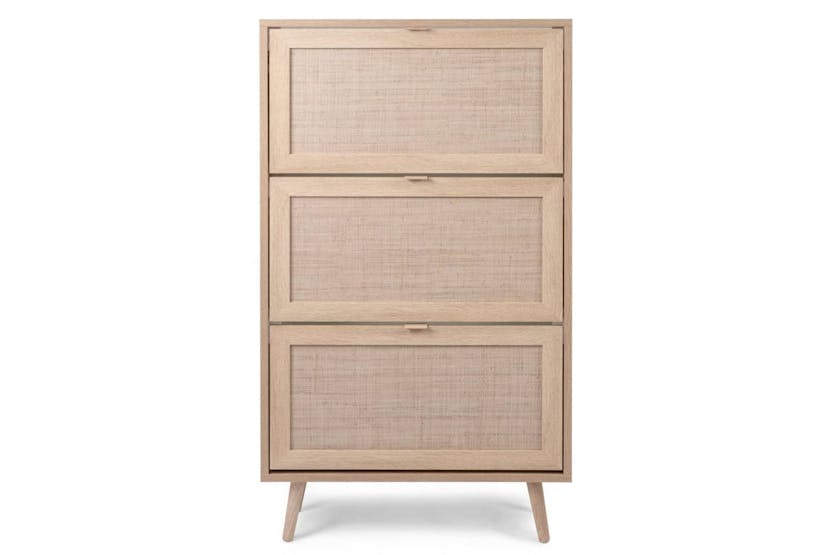 Finori Shoe Cabinet Bali 49a Sonoma Oak And Cane Print Finori Shoe Cabinet Bali 49a Sonoma Oak And Cane Print