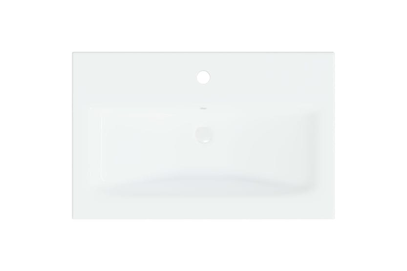 vidaXL 148624 Built-in Basin With Faucet 61x39x18cm Ceramic White vidaXL 148624 Built-in Basin With Faucet 61x39x18cm Ceramic White