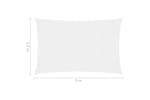 vidaXL 135264 Sunshade Sail Oxford Fabric Rectangular 2.5x5 M White vidaXL 135264 Sunshade Sail Oxford Fabric Rectangular 2.5x5 M White