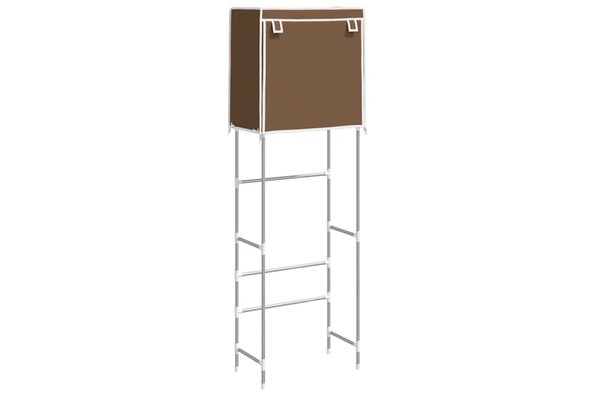 vidaXL 343143 2-tier Storage Rack Over Toilet Brown 56x30x170cm Iron vidaXL 343143 2-tier Storage Rack Over Toilet Brown 56x30x170cm Iron