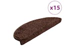 vidaXL 133903 Carpet Stair Treads 15 Pcs Brown 65x21x4cm vidaXL 133903 Carpet Stair Treads 15 Pcs Brown 65x21x4cm