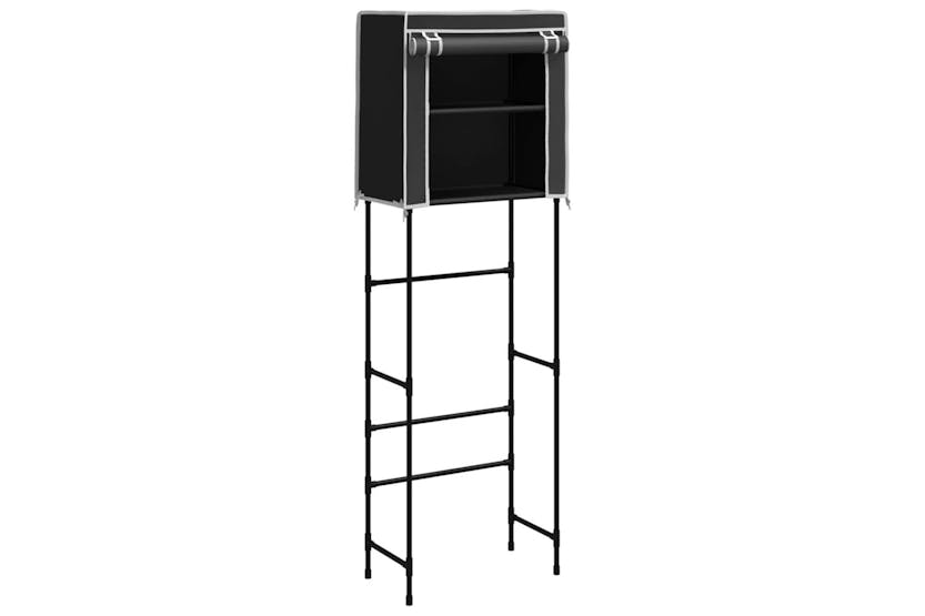 vidaXL 343140 2-tier Storage Rack Over Toilet Black 56x30x170cm Iron vidaXL 343140 2-tier Storage Rack Over Toilet Black 56x30x170cm Iron