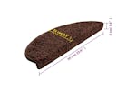 vidaXL 133903 Carpet Stair Treads 15 Pcs Brown 65x21x4cm vidaXL 133903 Carpet Stair Treads 15 Pcs Brown 65x21x4cm