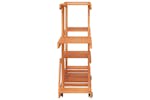 vidaXL 362856 Flower Stand With Wheels 110x25x78cm Solid Wood Fir vidaXL 362856 Flower Stand With Wheels 110x25x78cm Solid Wood Fir