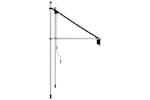 vidaXL 145832 Manual Retractable Awning 100cm Anthracite vidaXL 145832 Manual Retractable Awning 100cm Anthracite