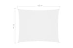 vidaXL 135269 Sunshade Sail Oxford Fabric Rectangular 3.5x4.5 M White vidaXL 135269 Sunshade Sail Oxford Fabric Rectangular 3.5x4.5 M White