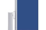 vidaXL 318034 Retractable Side Awning Blue 160x1000cm vidaXL 318034 Retractable Side Awning Blue 160x1000cm