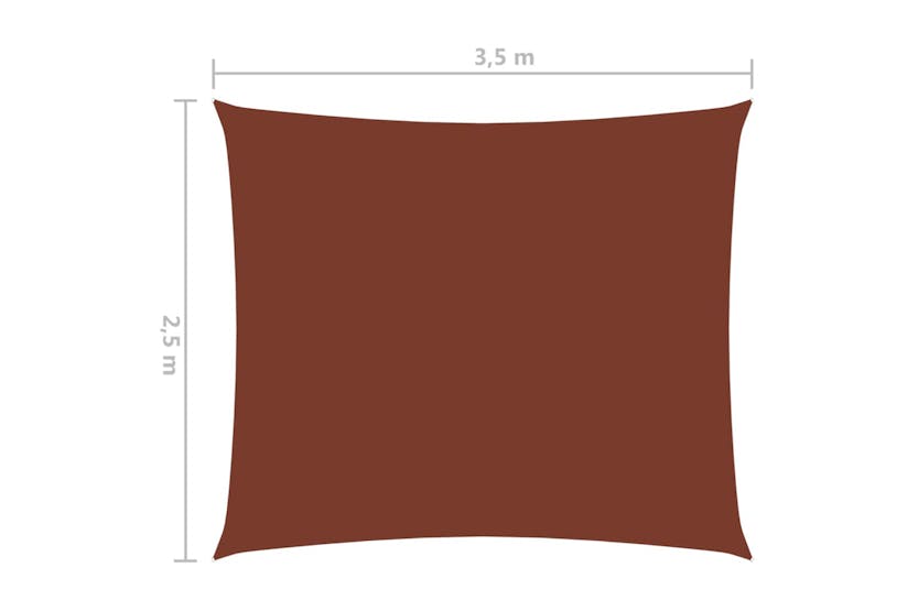 vidaXL 135371 Sunshade Sail Oxford Fabric Rectangular 2.5x3.5 M Terracotta vidaXL 135371 Sunshade Sail Oxford Fabric Rectangular 2.5x3.5 M Terracotta
