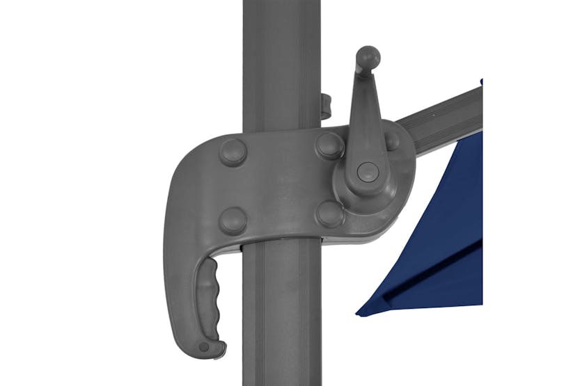 vidaXL 47003 Cantilever Umbrella With Aluminium Pole 4x3 M Azure Blue vidaXL 47003 Cantilever Umbrella With Aluminium Pole 4x3 M Azure Blue
