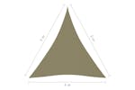 vidaXL 135179 Sunshade Sail Oxford Fabric Triangular 4x5x5 M Beige vidaXL 135179 Sunshade Sail Oxford Fabric Triangular 4x5x5 M Beige