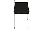vidaXL 145832 Manual Retractable Awning 100cm Anthracite vidaXL 145832 Manual Retractable Awning 100cm Anthracite