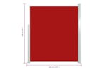 vidaXL 317883 Patio Retractable Side Awning 160x300cm Red vidaXL 317883 Patio Retractable Side Awning 160x300cm Red