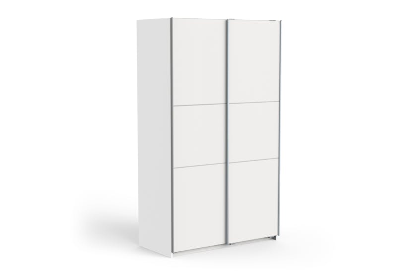 Ghost 1.2m Wardrobe with 2 Sliding Doors | White Ghost 1.2m Wardrobe with 2 Sliding Doors | White