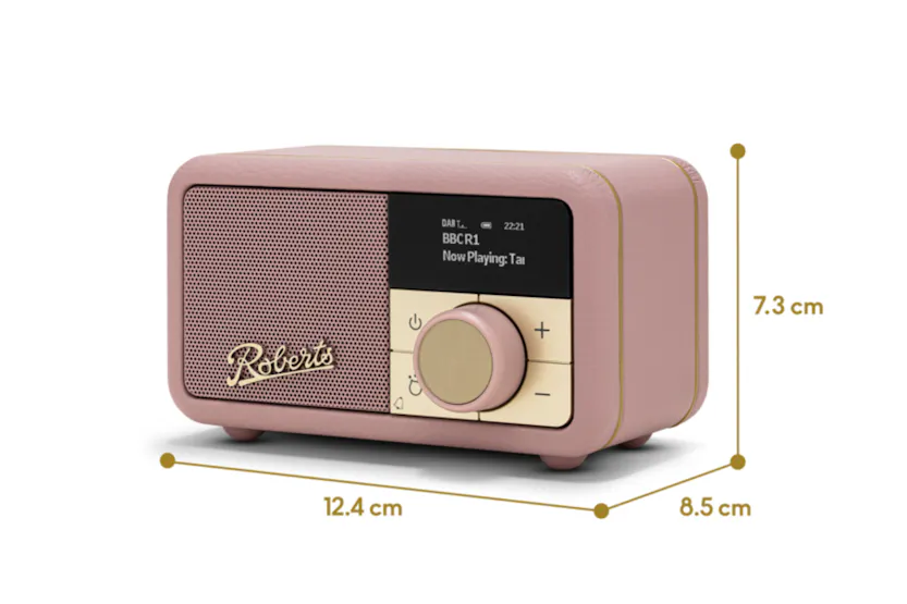 Roberts Revival Petite 2 FM Radio with Bluetooth | Dusky Pink Roberts Revival Petite 2 FM Radio with Bluetooth | Dusky Pink