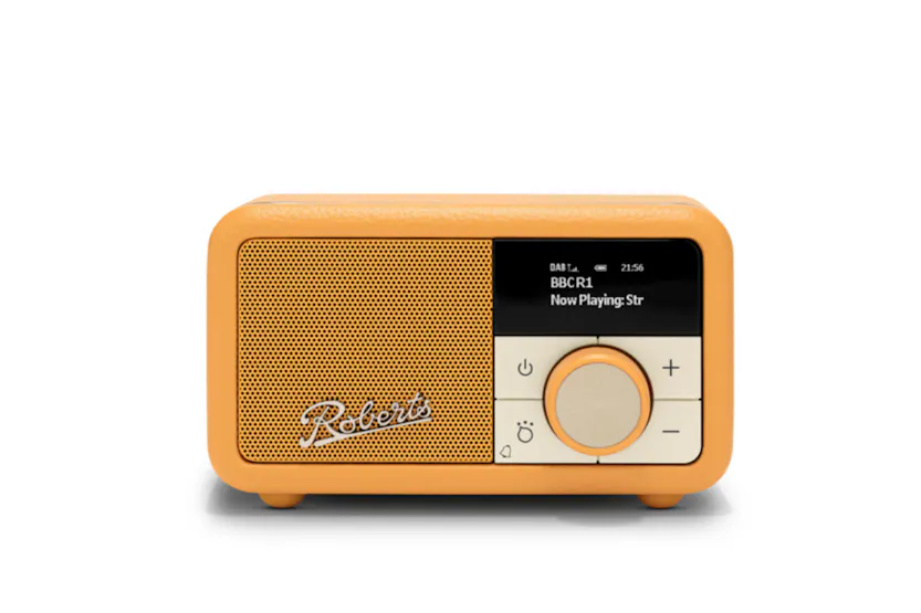 Roberts Revival Petite 2 FM Radio with Bluetooth | Sunburst Yellow Roberts Revival Petite 2 FM Radio with Bluetooth | Sunburst Yellow