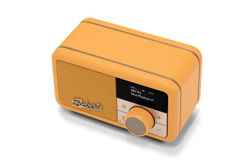 Roberts Revival Petite 2 FM Radio with Bluetooth | Sunburst Yellow Roberts Revival Petite 2 FM Radio with Bluetooth | Sunburst Yellow