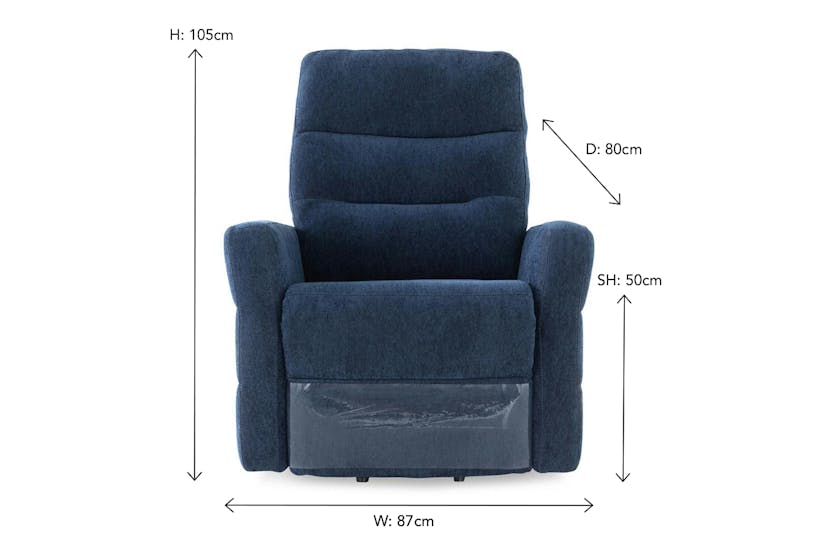 Madi Fabric Armchair | Blue Madi Fabric Armchair | Blue