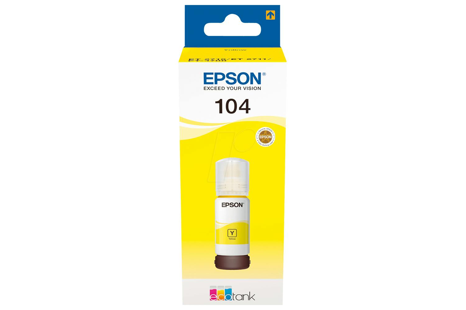 Epson 104 EcoTank Ink Bottle | Yellow