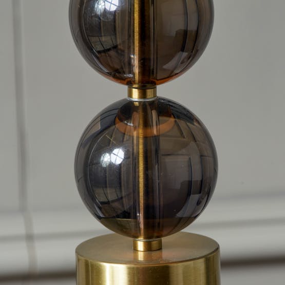 Brass and Glass Table Lamp Brass and Glass Table Lamp