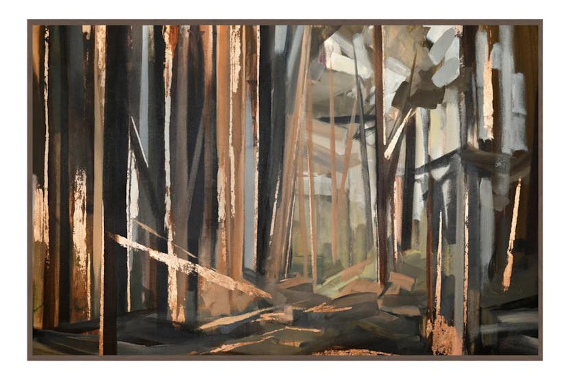 Lune | Copper Framed Canvas Painting | Multicolour | 102 x 152.5 cm Lune | Copper Framed Canvas Painting | Multicolour | 102 x 152.5 cm