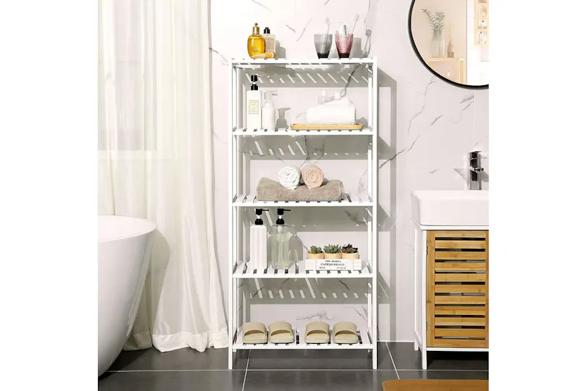 Songmics Bcb35wt - Bamboo Shelf Songmics Bcb35wt - Bamboo Shelf