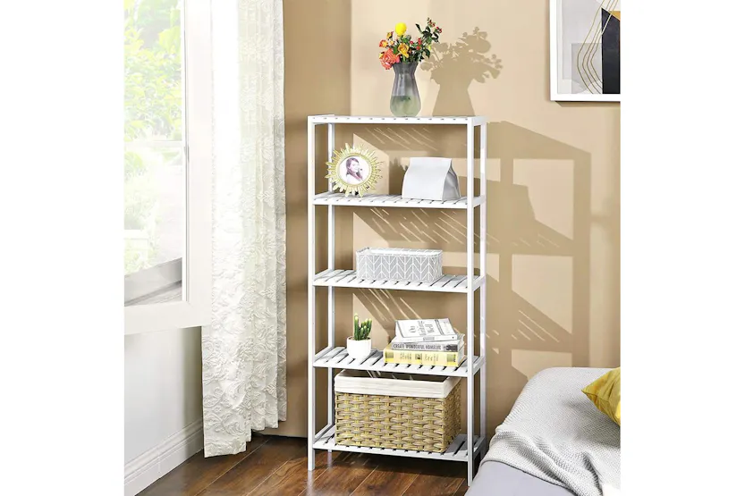 Songmics Bcb35wt - Bamboo Shelf Songmics Bcb35wt - Bamboo Shelf