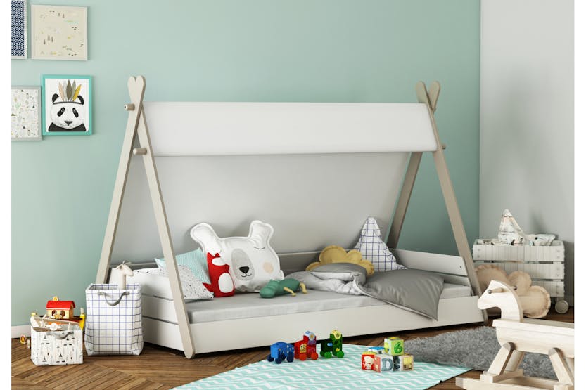 Totem Single Bed | 3ft | White Totem Single Bed | 3ft | White