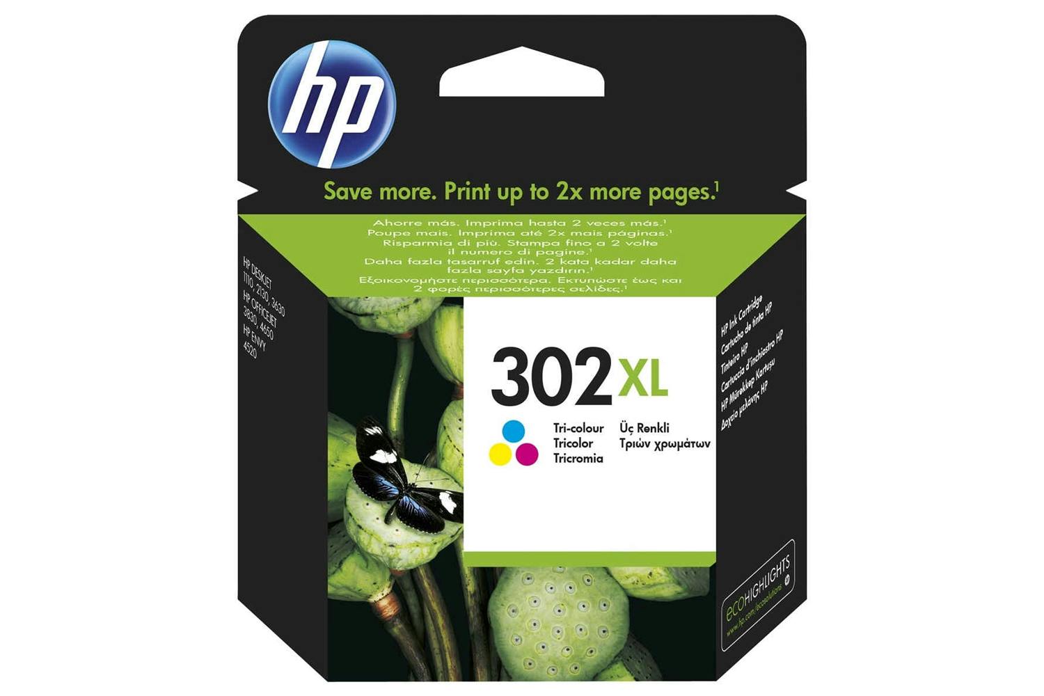 HP 302XL Tricolour Ink