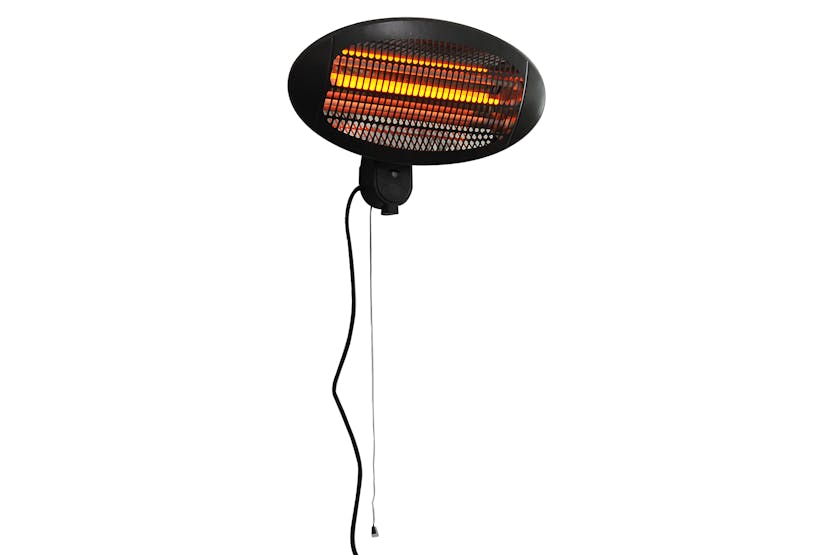 Outsunny Wall Mount Electric Infrared Patio Heater | Black Outsunny Wall Mount Electric Infrared Patio Heater | Black