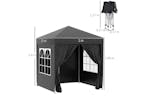 Outsunny Pop Up Gazebo Canopy | Black Outsunny Pop Up Gazebo Canopy | Black