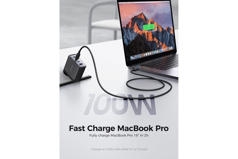 Joyroom GaN Ultra JR-TCG04 100W Fast Charger | Black Joyroom GaN Ultra JR-TCG04 100W Fast Charger | Black