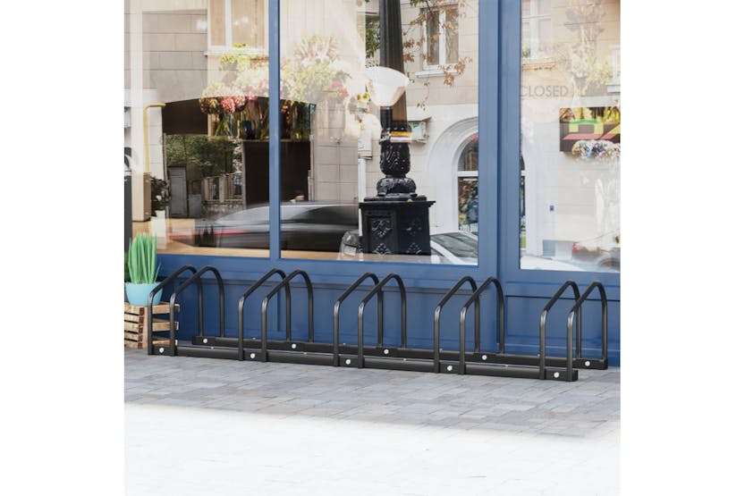 Homcom Bike Floor Stand | Black Homcom Bike Floor Stand | Black