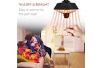 Outsunny Outdoor Electric Heater | Black Outsunny Outdoor Electric Heater | Black