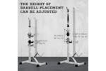Homcom A91-070v01 Weights Bar Barbell Rack Squat Stand Adjustable Portable Weight Lifting Suitable For Home Gym Training Work Out Homcom A91-070v01 Weights Bar Barbell Rack Squat Stand Adjustable Portable Weight Lifting Suitable For Home Gym Training Work Out