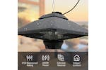 Outsunny 2000W Hanging Halogen Heater | Black Outsunny 2000W Hanging Halogen Heater | Black