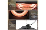 Outsunny 2000W Hanging Halogen Heater | Black Outsunny 2000W Hanging Halogen Heater | Black
