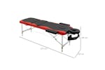 Homcom Professional Portable Massage Table with Headrest | Black/Red Homcom Professional Portable Massage Table with Headrest | Black/Red