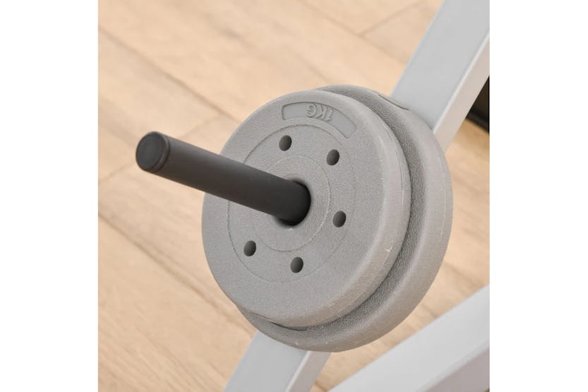 Homcom A91-070v01 Weights Bar Barbell Rack Squat Stand Adjustable Portable Weight Lifting Suitable For Home Gym Training Work Out Homcom A91-070v01 Weights Bar Barbell Rack Squat Stand Adjustable Portable Weight Lifting Suitable For Home Gym Training Work Out