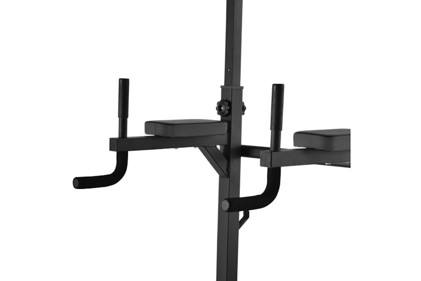 Homcom Adjustable Multi Function Dip Stands | Black Homcom Adjustable Multi Function Dip Stands | Black