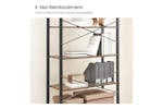 Vasagle Ladder Shelves | 6 Shelves | Rustic Natural/Black Vasagle Ladder Shelves | 6 Shelves | Rustic Natural/Black