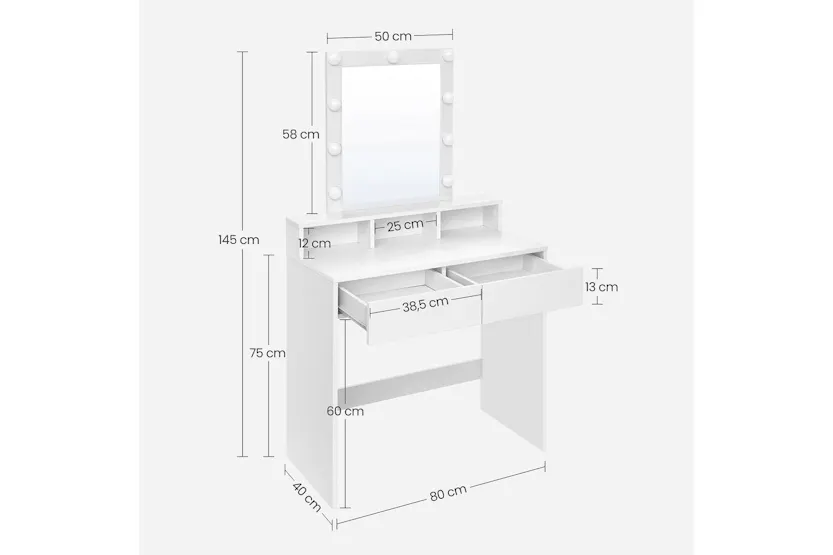 Vasagle Rdt114w01 - Vanity Table Vasagle Rdt114w01 - Vanity Table